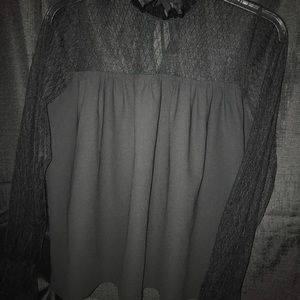 Black pixie market blouse